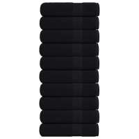 vidaXL Toallas de baño 10 uds 100x150 cm 360 gsm 100% algodón en color Gris/Antracita/Tuquesa y más - details 5