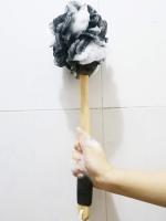 Esponja de Lufa para baño, Cuchillo Corporal para frotar la espalda con Mango Largo de Madera, Esponja de Lufa de mano en un Palo PARA EL Cuerpo, Esponja de baño para exfoliar, - details 3