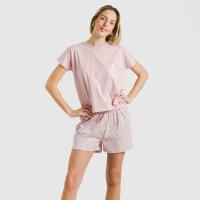 Tramas+ Pijama Mujer Verano, Pijama Corto Mujer de Camiseta Manga Fluida o Sin Mangas  y Pantalón Corto con Cintura Ajustable, Conjunto de Verano para Mujer - details 5
