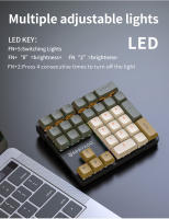 Teclado Numérico Mecánico Con 33 Teclas Y Luz Multicolor Para Finanzas Y Negocios Compatible Con Portátil Tipo De Conexión: Cableado - details 4