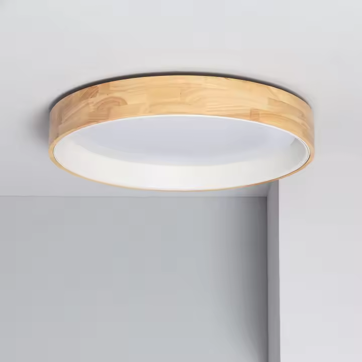 Ledkia Plafón LED 30W Circular Madera Ø570 mm CCT Seleccionable Dari ILUZZIA - 1