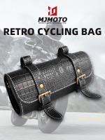Nueva Bolsa De Herramientas De Motocicleta Retro De Cuero Genuino Con Estampado De Cocodrilo Impermeable Y Resistente Al Desgaste Para Motorbike Tamaño 21x9x9cm Color Negro - details 0