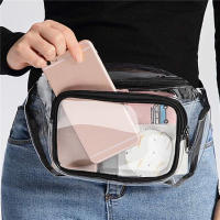 Bolso De Cintura Para Mujer En PVC Bolsa De Hombro Transparente Para Playa Viajes Running Estilo Casual Sin Patrón - details 3