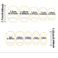 Uñas Postizas Francesas Cortas 24 PCs Con 1 Jelly Y 1 Archivo De Uñas Material ABS Estilo Diverso Sin Químicos De Alta Importancia - details 37