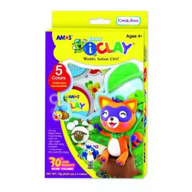 Kit de arcilla polimérica de 5 colores i-Clay - 1