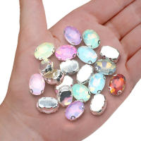 Accesorios De Zapatos Y Ropa DIY De Diamante Oval D-Shaped Tamaño Múltiple Brillante De Cuentas De Cristal Para Manualidades - details 2