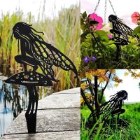 Fairy De Jardín Alette Sorprendente - Decoración De Metal Grande Para Exterior Perfecta Para Patio Y Césped Arte De Jardín Exclusivo - details 8