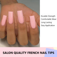 500Pcs Uñas Postizas Estilo Francés Para Decoración De Uñas Artificiales Herramientas De Manicura Bebé Uñas Postizas Naturales Tamaño M - details 4