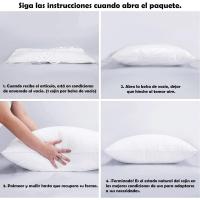 ARISE SHOP-*Pack 2 rellenos de cojín fibra de poliéster color blanco. Tacto suave y blando. Varios tamaños disponibles - details 0
