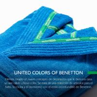 UNITED COLORS OF BENETTON Albornoz con Capucha de Algodón 100% Azul o Verde Rainbow - 360GSM - details 5