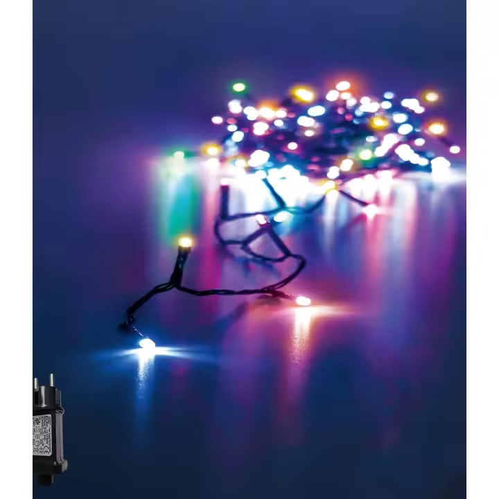 Guirnalda Luces Led de Navidad PLUS HOME 1000 LED 6m Cable Verde IP44 Impermeable - Decoración Festiva - 1