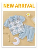 Conjunto de ropa de Verano para niños, camiseta de manga short with Cuello de Tortuga y pantalones cortos, trajes de Algodón para niños de 0 a 18 meses - details 0