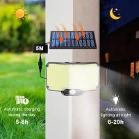 Lámpara Solar Exterior Con Sensor De Movimiento 234LED Luz De Seguridad Impermeable Para Jardín Y Garage Modos Múltiples Luz De Pared Solar Moderna - details 1