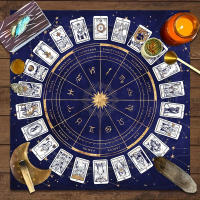 Mantel De Juego De Cartas Tarot Con 12 Zodiacos Para Fortuna Toldo De Juego De Mesa Decorativo De Poliéster/Celulosa Tamaño Cuadrado - details 10