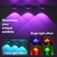 Luz Nocturna LED RGB 12 Colores Con Control Remoto Inalámbrico Y Carga Type-C Para Decoración De Halloween Y Navidad Luz De Armario - details 1