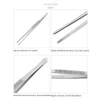 Pinzas De Barbacoa De Acero Inoxidable 30cm Con Dientes Largos Herramientas De Cocina Y Jardín Resistentes Al Calor Y Fáciles De Limpiar - details 5