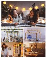 Guirnaldas de Luces de Bolas de Algodón, 5M 20 LED Regulables Guirnaldas de Luces de Bolas de Algodón, Guirnaldas de Luces LED de Interior con Control Remoto y Temporizador para Habitación Infantil,  Verano,Fiesta de Bodas - details 3