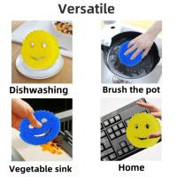 Esponja De Cocina Sonriente Para Lavar Platos Fuerte Esponja De Limpieza Para Cocina Y Baño Absorción De Aceite Y Grasa Durable Y Fácil De Limpiar Color Atractivo - details 8