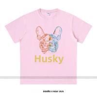 Camiseta Unisex De Algodón 100% Con Portratto De Perro De Rhinestone Y2K Estilo Callejero Brillante Casual Cuello Redondo Manga Corta - details 3