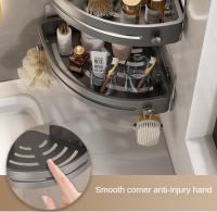 2PCS Organizador De Baño Estante De Ducha Plástico Sin Perforar Accesorios De Baño Estante De Almacenamiento Para Cocina Tipo De Instalación Soporte De Pared - details 17