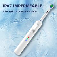 Cepillo De Dientes Eléctrico Recargable Con 6 Cabezas De Limpieza Y Estuche De Viaje Compatible Con Cabezas De Oral B Para Adultos Modos 3 - details 3