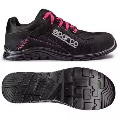 ZAPATILLAS SPARCO PRACTICE JODY TALLA 40 NEGRO/ROSA S1P SRC - 1