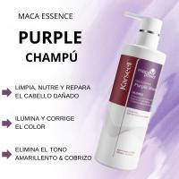 KARSEELL Champú Violeta para Cabello Rubio, Gris o Decolorado Champú Morado Neutraliza Tonos Amarillos y Naranjas Limpieza Suave Hidratante Matizante Alisado Reparación Cabello Teñido Sin Sulfatos Sin Parabenos - 500ml - details 0