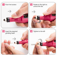YIKOOLIN Kit De Manicura Eléctrica Portátil Con Taladro De Uñas 20000 RPM Máquina De Uñas Profesional Con Eliminador De Esmalte Gel Herramientas De Manicura - details 4