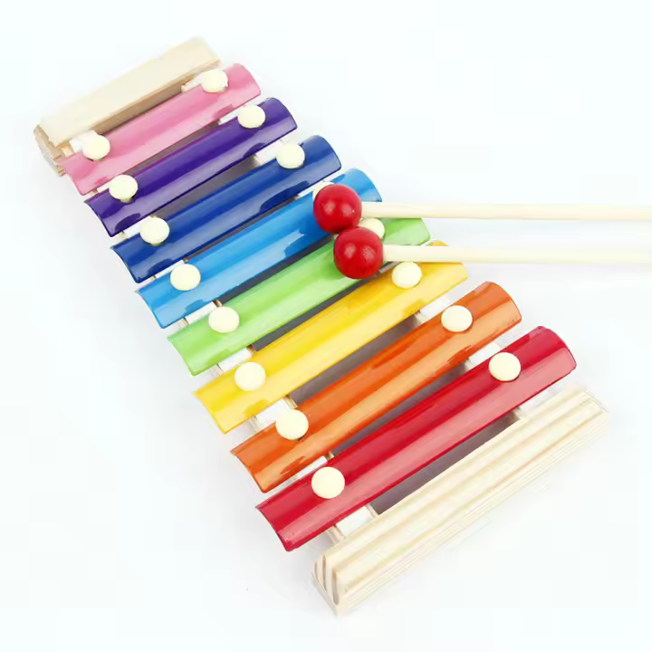 Xilófono para niños, el mejor regalo de bricolaje para cumpleaños o vacaciones para pequeños músicos, xilófono de madera con mazos seguros para niños, juguetes musicales educativos para niños - 1