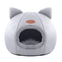 Nueva Casa De Tiempo De Descanso Para Gatos Y Perros Pequeños Cama De Encaje Cómoda Para Invierno Almohadilla De Malla Suave Túnel De Mascota Interior Nido De Cueva - details 8