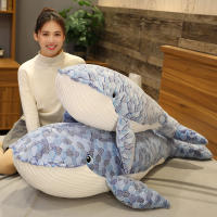 Gran Juguete De Peluche Tiburón Azul De Dibujos Animados Nuevos 150cm Animal Suave Para Bebés Cojín De Pez Ballena Regalos De Cumpleaños Para Niños - details 5