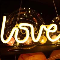 1pc Luz De Noche LED En Forma De AMOR Mini Signo Neón Piloto Para Decoración De Pared Hogar Dormitorio Y Fiesta De Niños - details 7