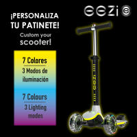 Patinete 3 ruedas blanco c/luces multicolor personalizables EEZI - details 2