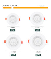 Spotlight LED Con Sensor De Movimiento PIR 5W 10W 15W 20W Para Entrada Pasillo Sala De Estar Escaleras Vota 85-265V - details 1
