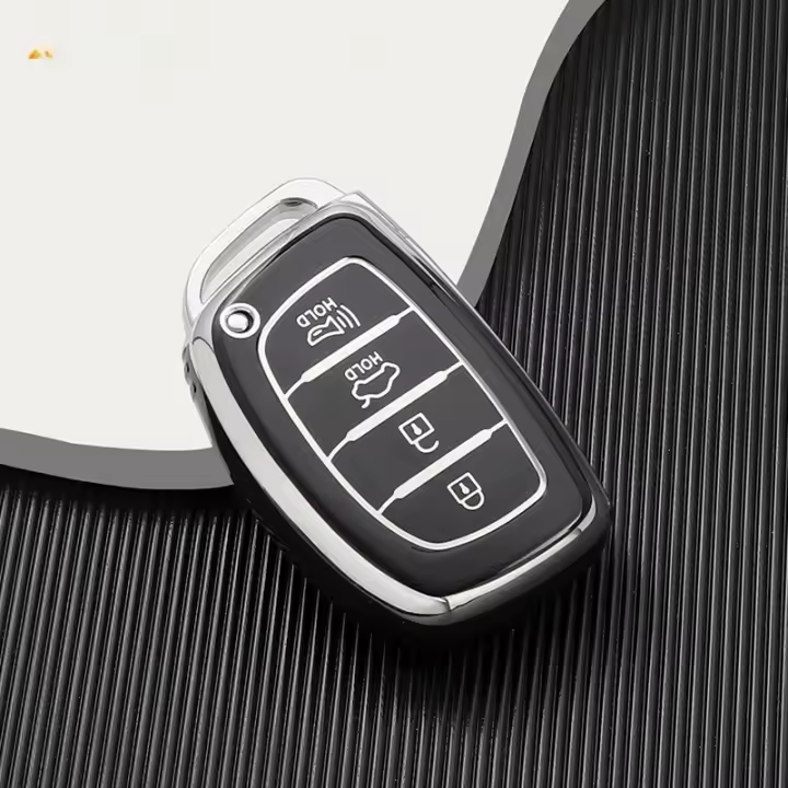 Funda De Llave De Coche TPU Para Hyundai Tucson Santa Fe Rena Sonata Elantra Creta Ix35 Ix45 I10 I30 I40 Accesorios Protector - 1