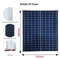 Kit De Placa Solar Fotovoltaica 1000W 500W 12V Con Controlador De 100A Para Baterías Rápidas Adecuado Para Hogares Camping RV - details 5