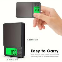 Báscula De Bolsillo Digital Precision 1000g X 0.1g Mini Para Viajes Almacenamiento De Alimentos Joyas En Gramos Y Onzas Con Pantalla LCD Retroiluminada - details 7