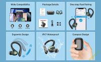 Auriculares Bluetooth Inalámbricos 5.3 Sports Con Micrófono Reducción De Ruido TWS Estéreo Alta Fidelidad Toques Sensibles Para Correr Y Estudiar Negro - details 6