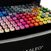 Set de 168, 80 y 40 Rotuladores de Doble Punta MAALEO | Marcadores Profesionales con Estuche Organizador | Puntas Fina y Biselada | Amplia Gama de Colores para Dibujo, Diseño, Bocetos y Lettering | Ideal para Adultos y Niños - details 0