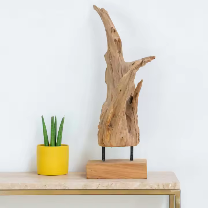 Wabi Home | Figura decorativa de raíces en madera natural - 1