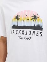 Jack & Jones SS25 Hombre Pack 2 Camisetas de Algodón Mod JJPALM TEE CREW logo estampado Moda Casual Informal REF 269418 - details 13