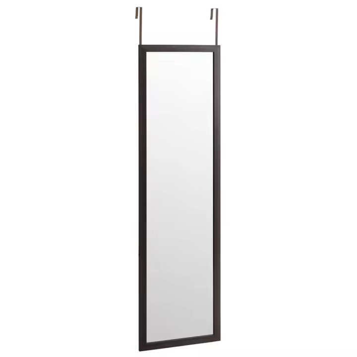 Lola Home Espejo marrón de plástico PE para puerta de 35x125 cm - 1
