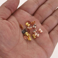 100pcs Aros De Mariposa Para Pendientes Seguridad Alérgica Acero Inoxidable Cierre De Oreja Para Pendientes De Estilo - details 1