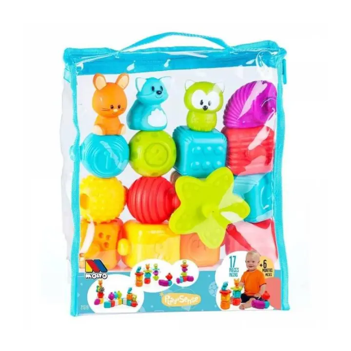 Juguete Sensorial para bebés Play&Sense 17 piezas de Molto - 1
