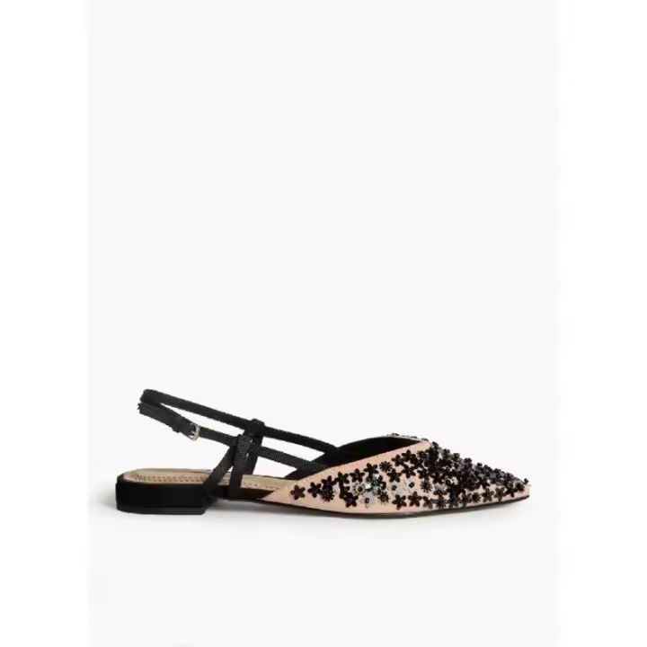 Zapato Destalonado para Mujer de Color Nude - 1