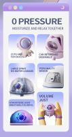 Lámpara Nocturna LED Recargable USB Cambio De Color En 7 Colores Decoración De Habitación Regalo De Capsula Espacial Astronauta Luz De Ambiente Redonda - details 1