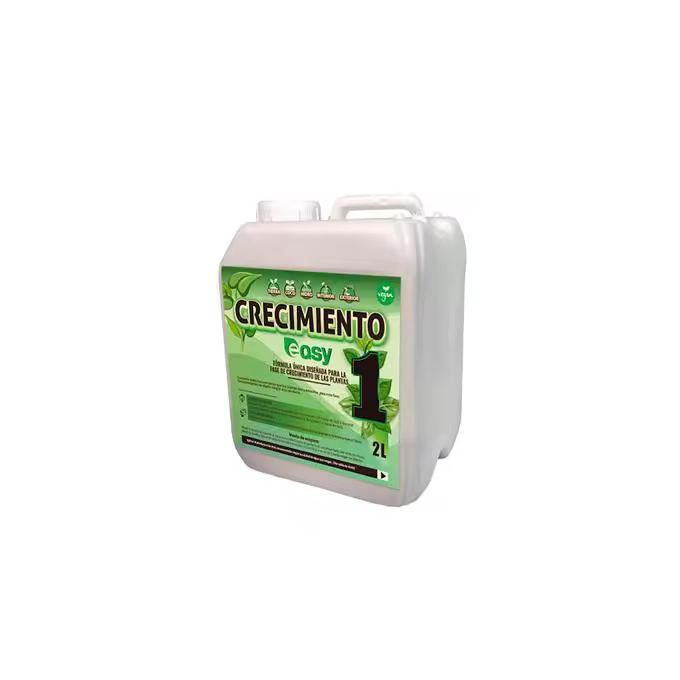 Easy Fertilizante 1 Crecimiento 2 Litros Fertilizante único para la fase de Crecimiento Facil de Usar Todo tipo de plantas hortalizas, florales, aromaticas. - 1