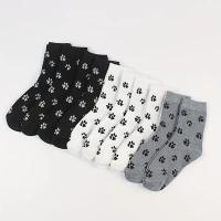 Calcetines Casuales Para Mujer Con Patrón De Dibujos Animados De Perro Cómodos Absorbentes De Sudor Transpirables De Cuello Redondo Talla Media - details 10