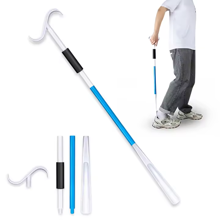 Palo De Mocasín Multifuncional 88CM Desmontable Ayuda Para Vestir Para Personas Discapacitadas Y Ancianos Con Material ABS - 1