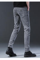 Pantalones De Mezclilla Ajustados Para Hombre Estilo Coreano Moda De Otoño Cierre Con Cremallera Y Botones De Moda Versátil Para Jóvenes - details 10